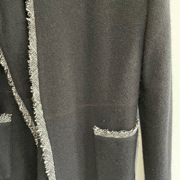 Karl Lagerfield Braided-Trim Tweed Blazer Size XS - Picture 6 of 9